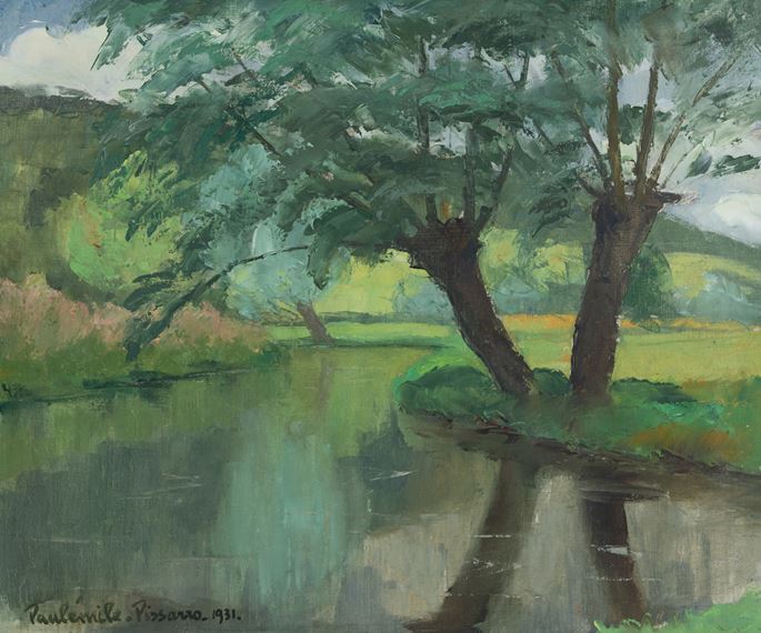 Paulémile Pissarro - Rivière et Saules | MasterArt